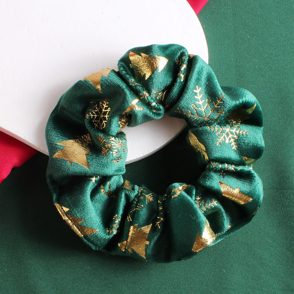 iabler-green-christmas-hair-scrunchie-main