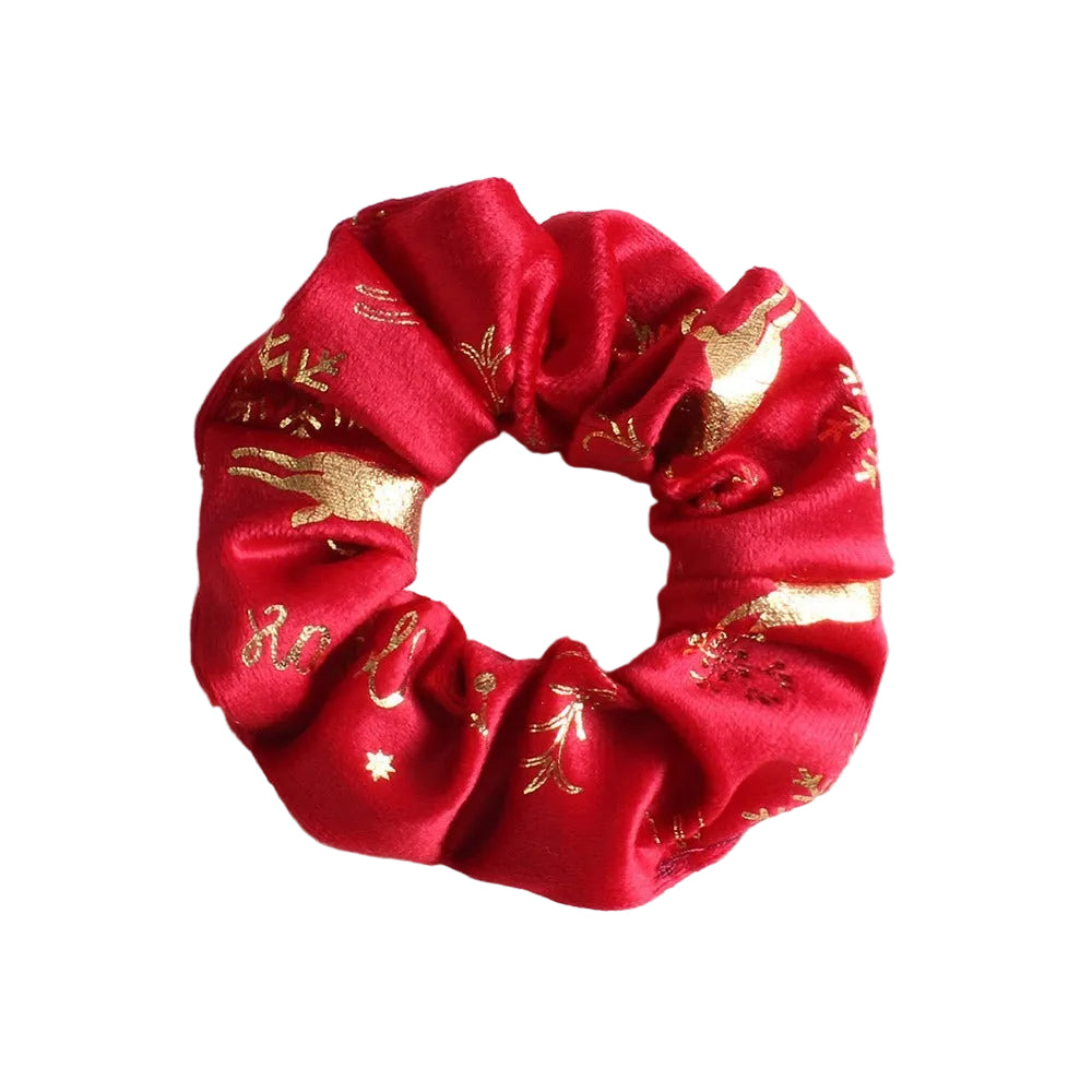 iabler-red-christmas-bell-print-scrunchie
