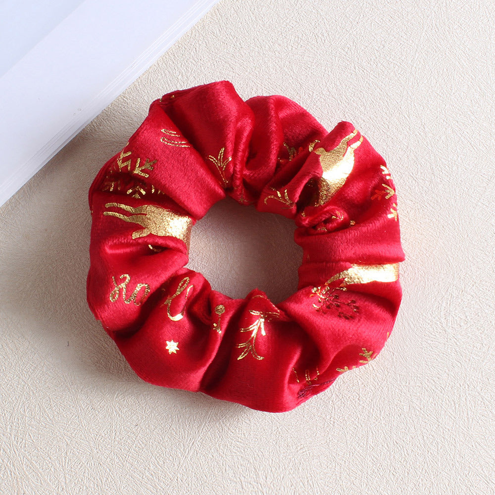 iabler-red-christmas-hair-scrunchie-detail
