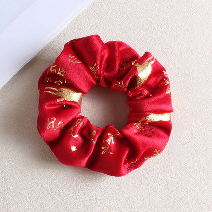 iabler-red-christmas-hair-scrunchie-detail